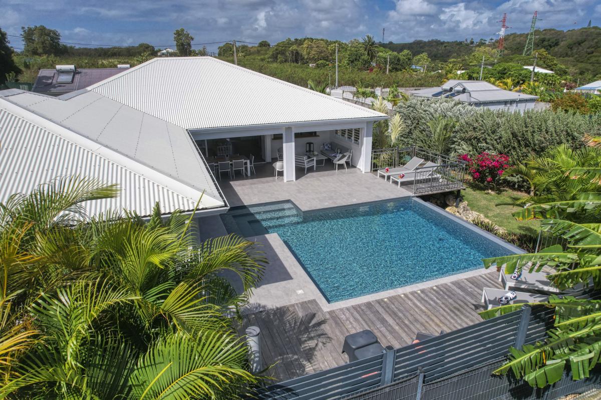 42.Location villa piscine Saint François Guadeloupe_Vue drone